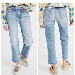 MOTHER SUPERIOR Kick it Ankle Jeans Denim